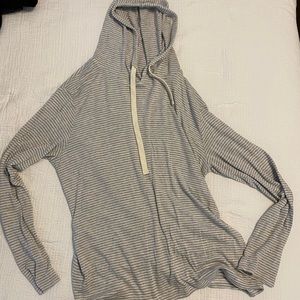 Zyia striped boyfriend hoodie